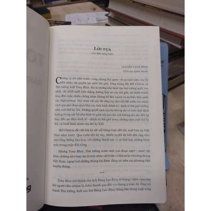 Sách: Hành trình chính trị của tôi - TG: Tony Blair (B2) 756767