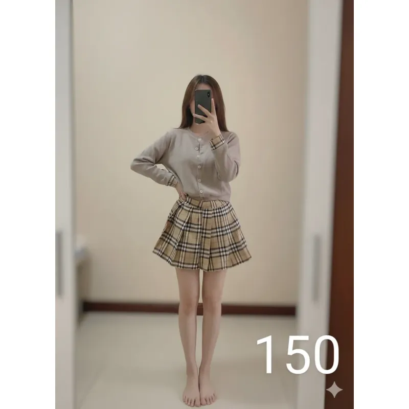 Set váy áo len tăm size S mặc Tết cực xinh 748189