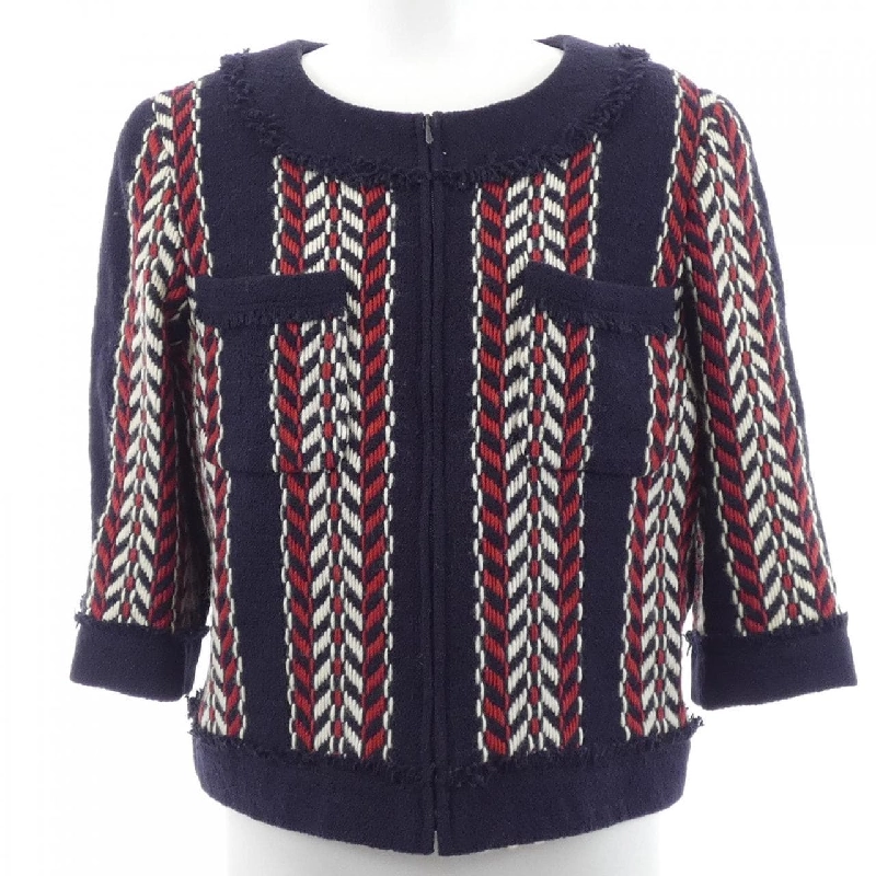 Áo khoác không cổ CHANEL P24466V15146 04A - Hàng hiệu Authentic 822193