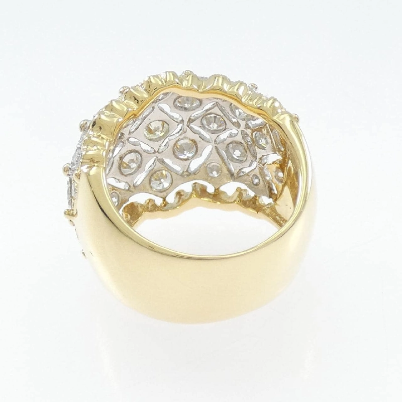 Nhẫn kim cương K18YG/PT900 - Hàng hiệu Authentic 853030