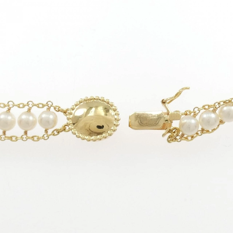 K18YG Ngọc trai Akoya Dây chuyền 3.5-4mm - Hàng hiệu Chính hãng 857262