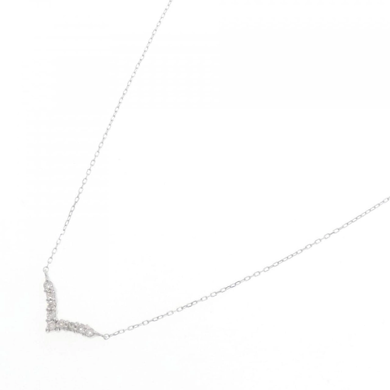 Dây chuyền kim cương K18WG 0.10CT - Hàng hiệu Chính hãng 863954