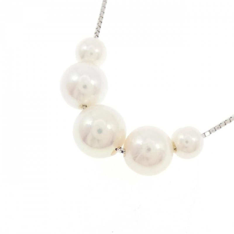 K18WG Ngọc trai Akoya Dây chuyền - Hàng hiệu Chính hãng 860852