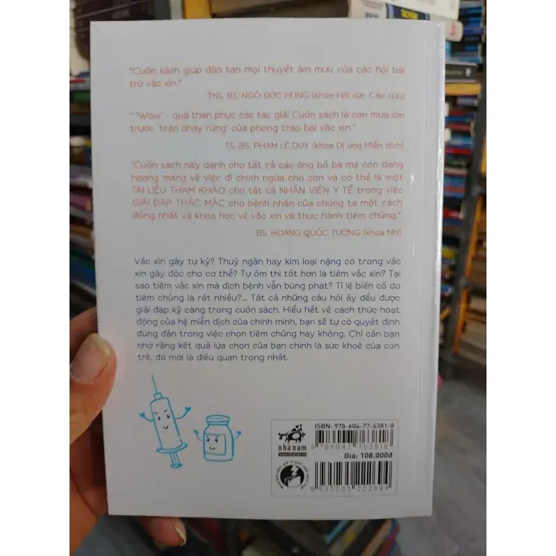 Sách - Để con được chích - Hiểu hết về vacin và miễn dịch - TG: BS Vân Hương, BS Minh Lê 932409