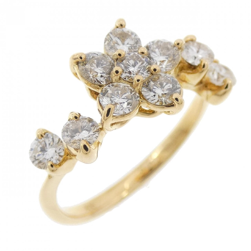Nhẫn kim cương hoa K18YG 1.00CT 669866
