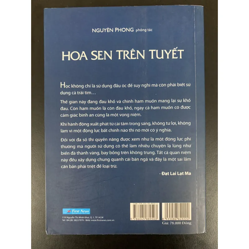 (Sách cũ) Hoa sen trên tuyết - Nguyên Phong phóng tác. 929280