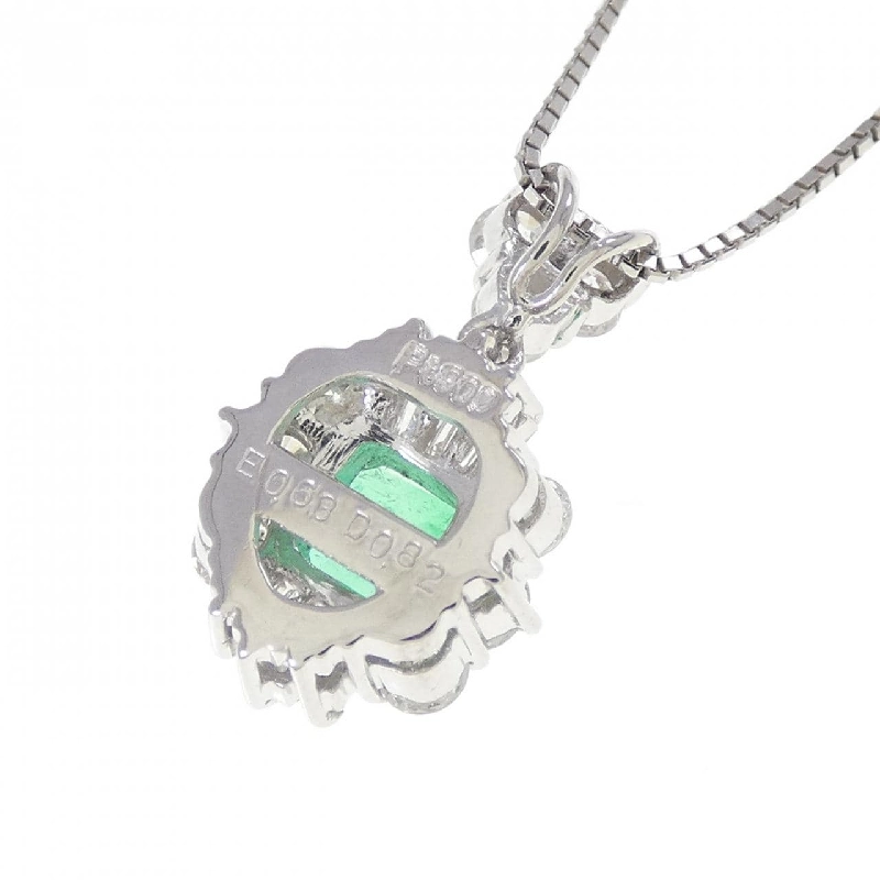 Dây chuyền Emerald PT900/PT850 0.63CT - Hàng hiệu Chính hãng 858002