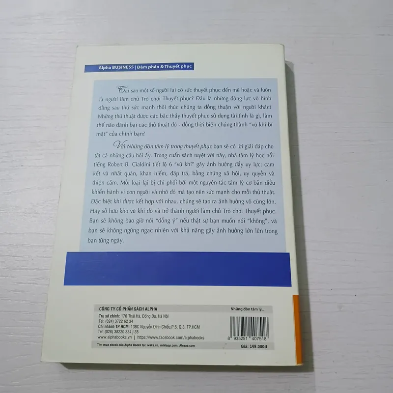 Sách kỹ năng sống: Những đòn tâm lý trong thuyết phục 731722