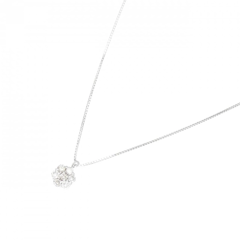 K18WG Hoa Kim Cương Dây Chuyền 0.33CT - Hàng hiệu Chính hãng 861658