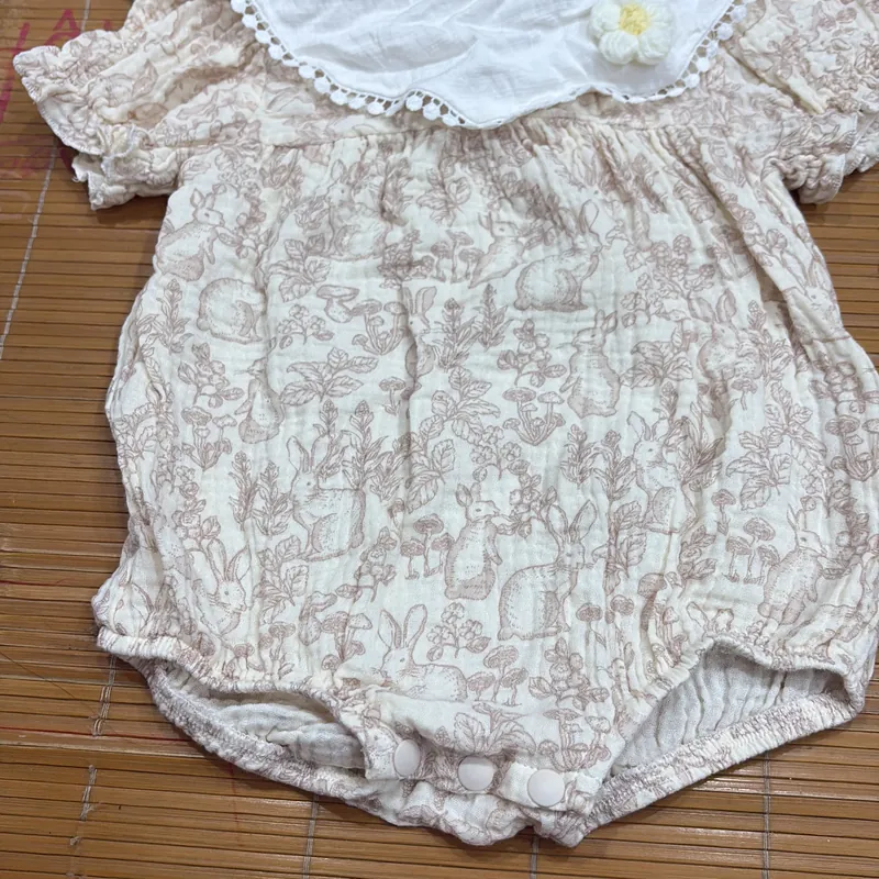 Áo liền quần bé gái 3-6 tháng 603346