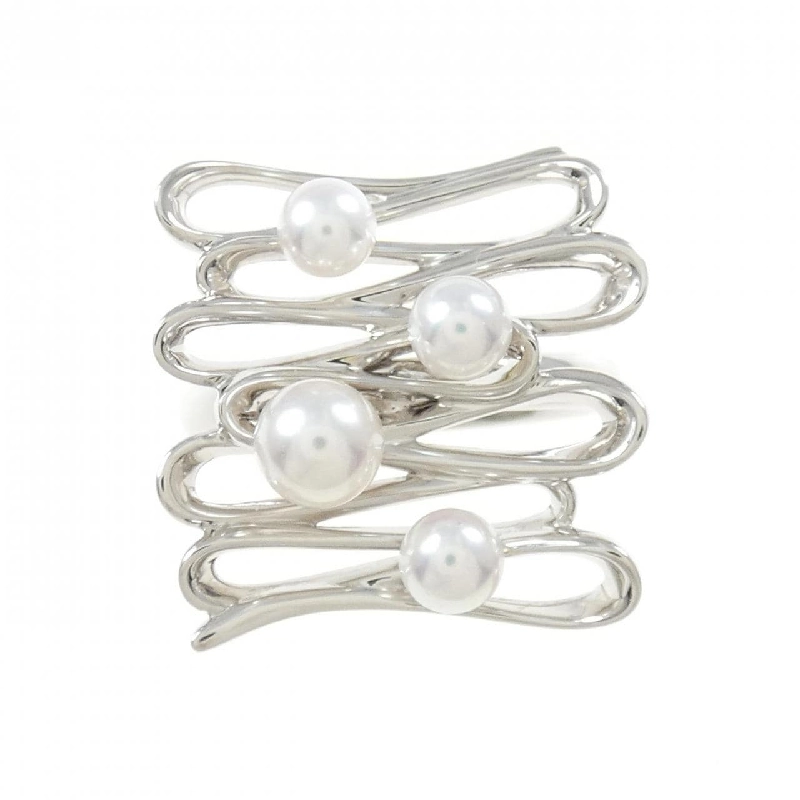 Nhẫn ngọc trai Akoya K18WG 671850