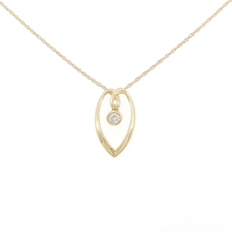 Dây chuyền kim cương K18YG 0.10CT - Hàng hiệu chính hãng 866106