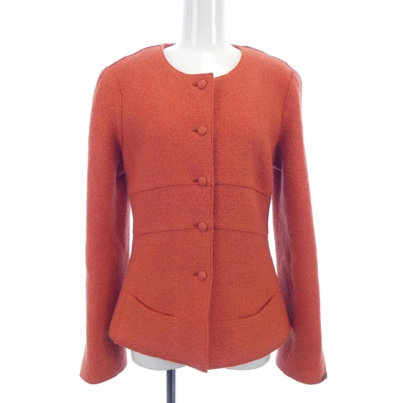 【Mã giảm giá】【Cổ điển】Áo khoác không cổ CHANEL 643435