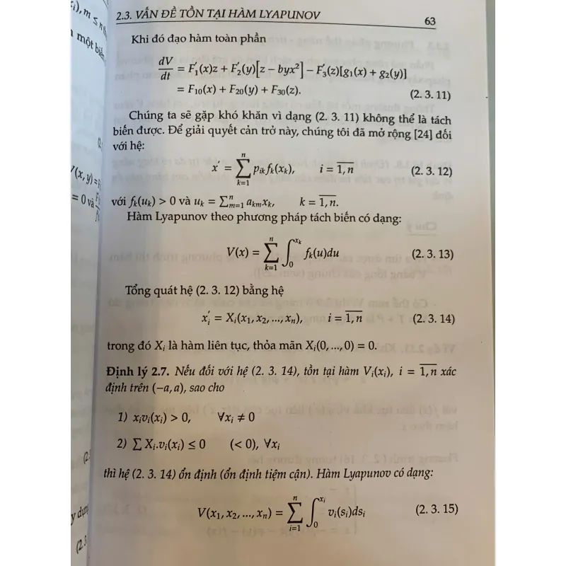 LÝ THUYẾT ỔN ĐỊNH TOÁN HỌC VÀ ỨNG DỤNG - NGUYỄN ĐÌNH PHƯ 1029624