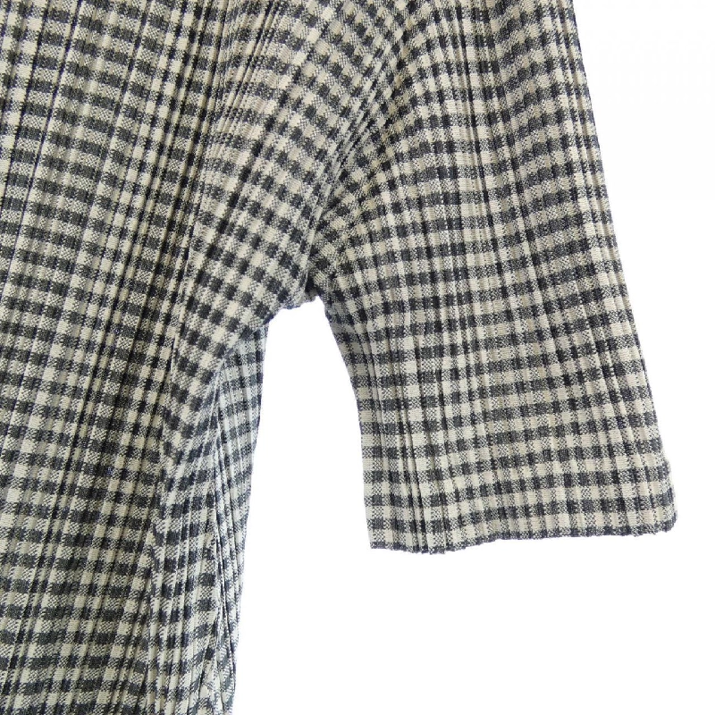 Pleats Please 2018 Kiểu kẻ ô PP81-JT593 7573012 Áo dài 633275