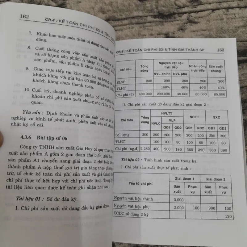 Hướng dẫn Kế toán Chi phí Giá Thành cho Doanh nghiệp: Bài tập- Tiến sỹ Phan Đức Dũng 760781