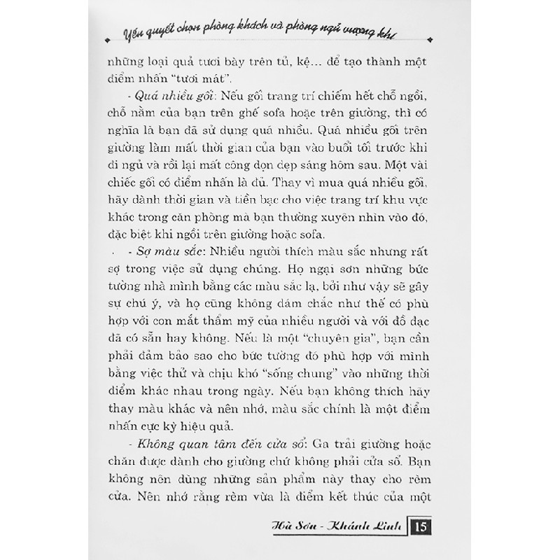 Yếu quyết chọn phòng khách và phòng ngủ Vượng Khí 19043