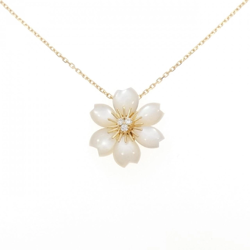 Vòng cổ mini Van Cleef & Arpels Rose de Noël - Hàng hiệu Authentic 844306