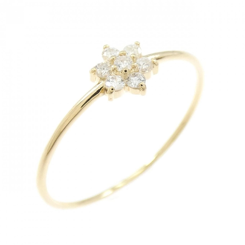 Nhẫn kim cương hoa K18YG 0.10CT - Hàng hiệu Authentic 851074