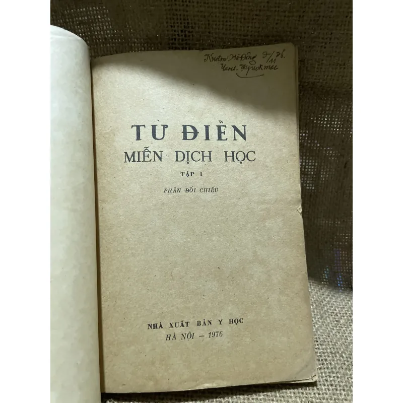 Từ điển miễn dịch học sách- 200 trang e 799049