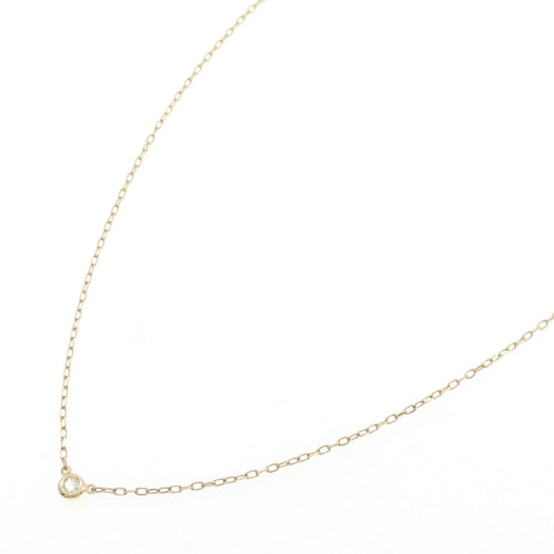 K18YG Solitaire Dây chuyền kim cương 0.03CT - Hàng hiệu Chính hãng 861205