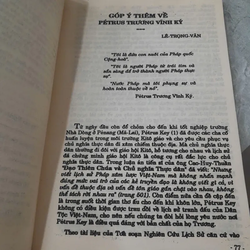 PÉTRUS TRƯƠNG VĨNH KÝ TUYỂN TẬP - LÊ TRỌNG VĂN 748366
