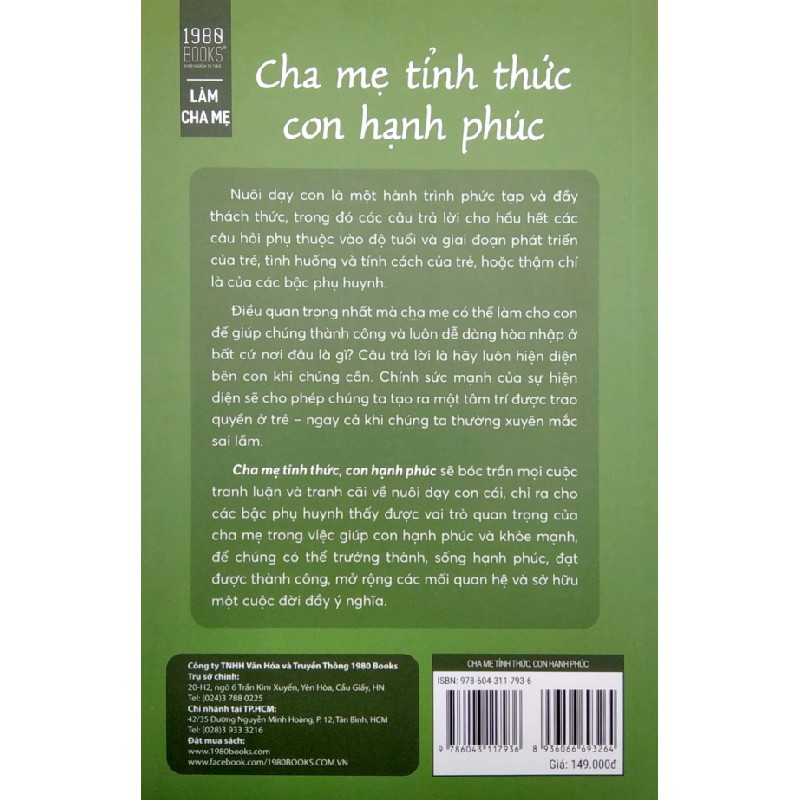 Cha Mẹ Tỉnh Thức Con Hạnh Phúc - Trao Quyền Cho Con, Khẳng Định Giá Trị, Định Hình Tương Lai - Daniel J. Siegel, Tina Payne Bryson 180830