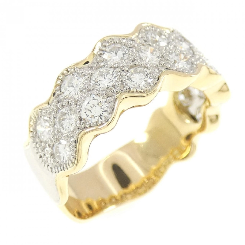 Nhẫn kim cương K18YG/PT900 1.25CT 670309