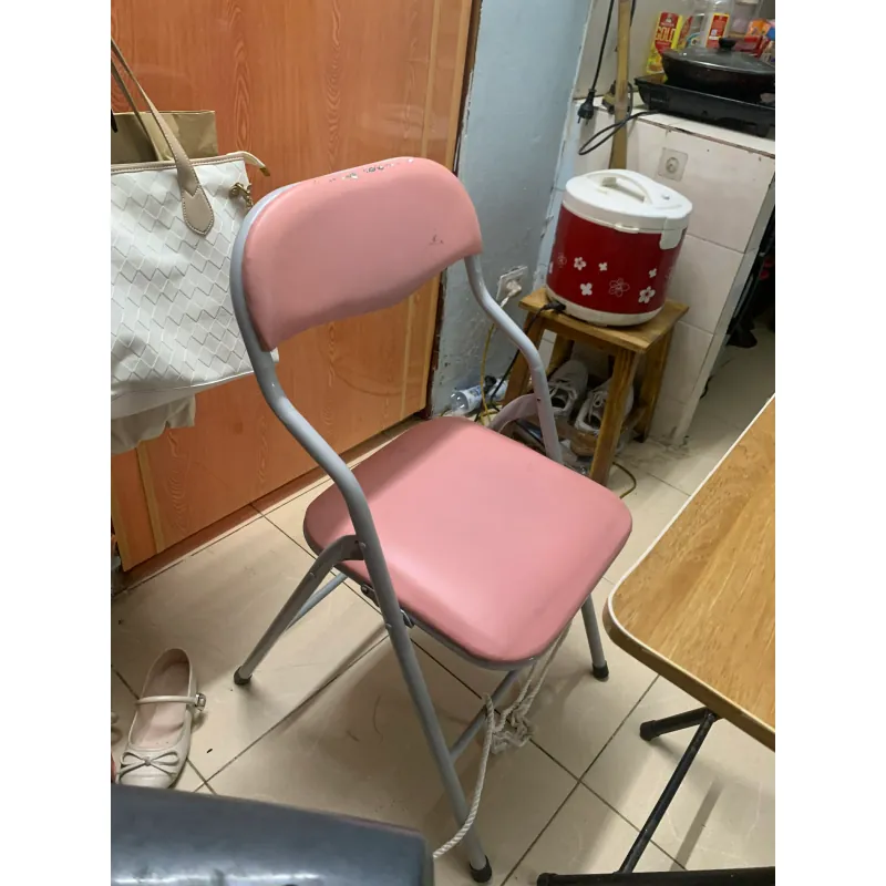 Bàn ăn gấp gọn mặt gỗ tự nhiên chân kim loại màu đen 745713