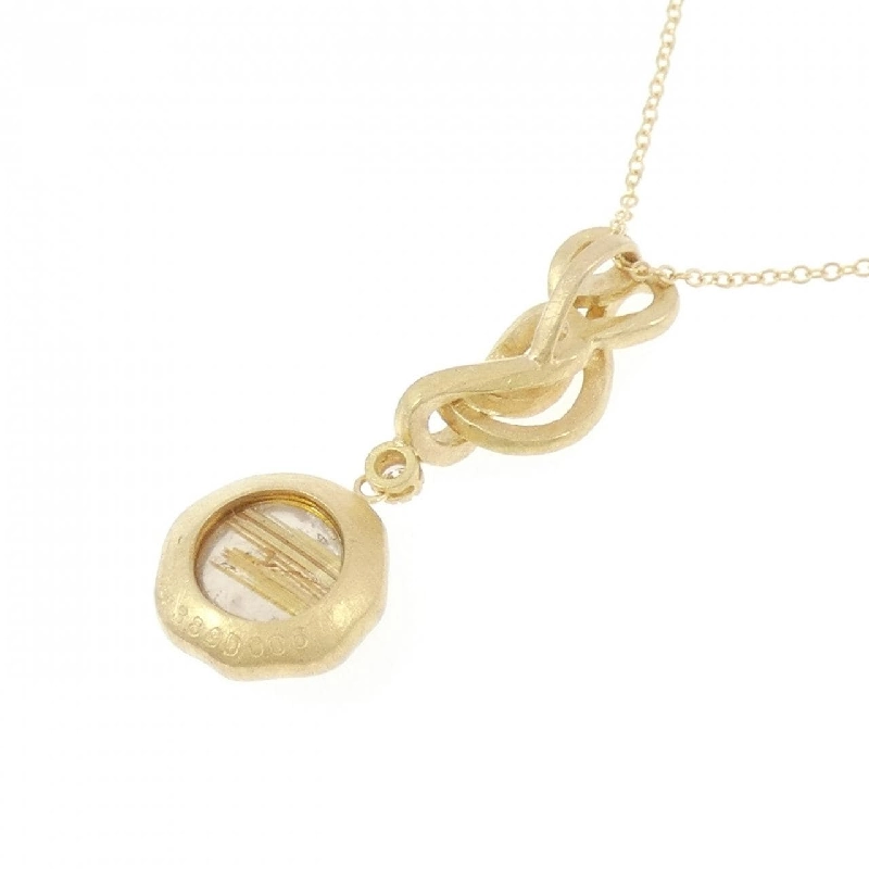 Dây chuyền thạch anh rutile 750YG/K18YG 3.89CT - Hàng hiệu Authentic 858135