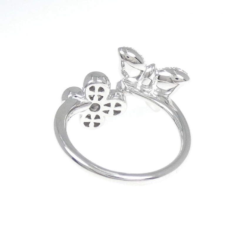 Nhẫn kim cương bướm × hoa K18WG 0.50CT 671835