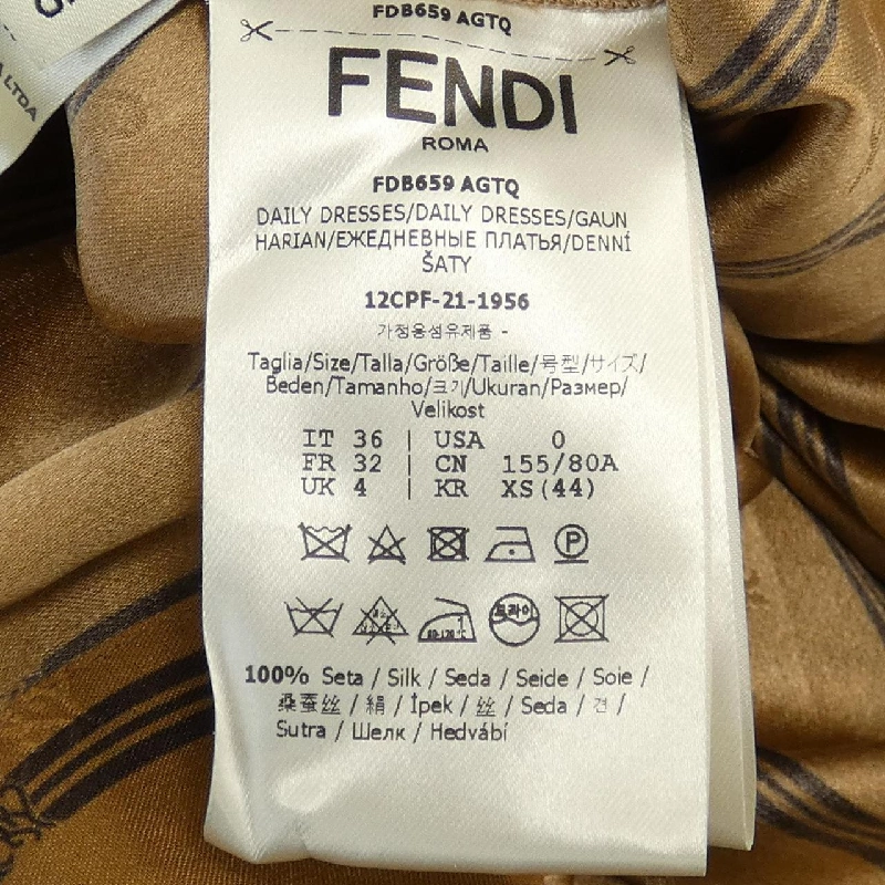 【Mã giảm giá】FENDI Đầm 649773