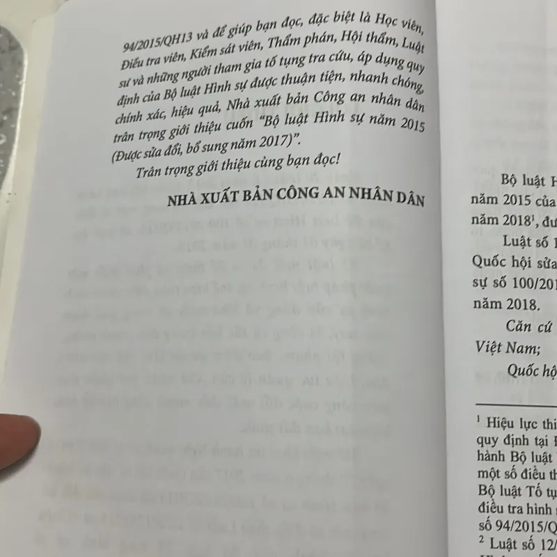 [luật- chính trị] Bộ luật Hình sự 2015 (sửa đổi 2017] 780090