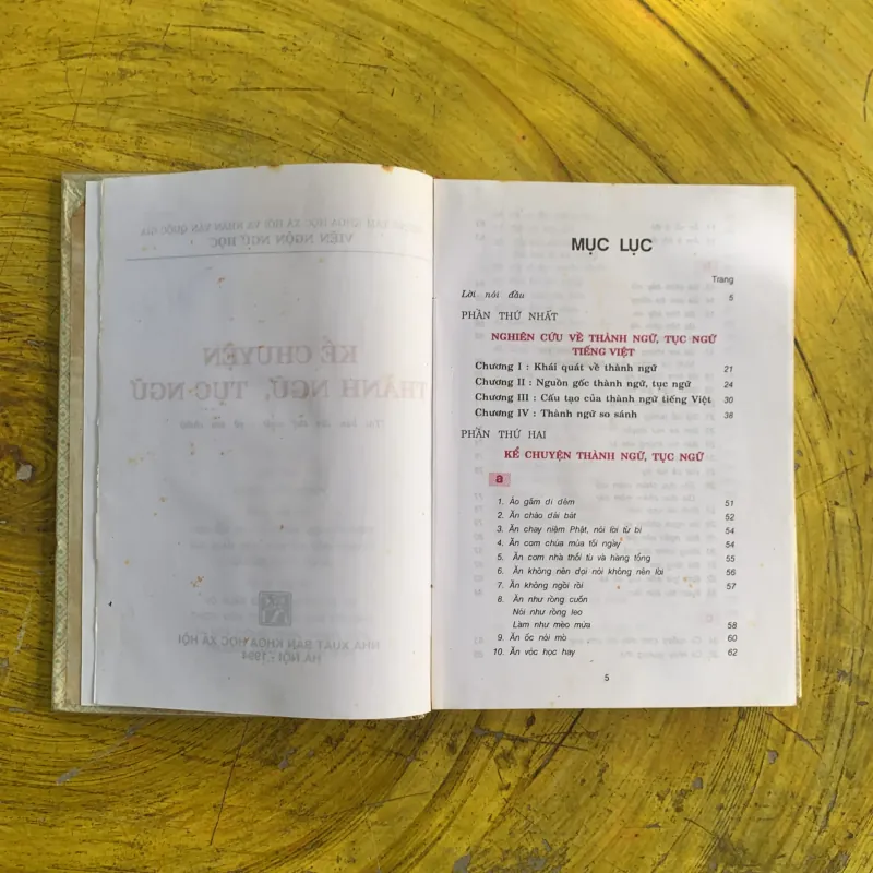 KỂ CHUYỆN THÀNH NGỮ , TỤC NGỮ  1037300