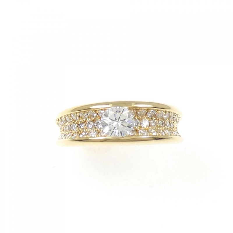 Nhẫn kim cương K18YG 0.35CT 667583