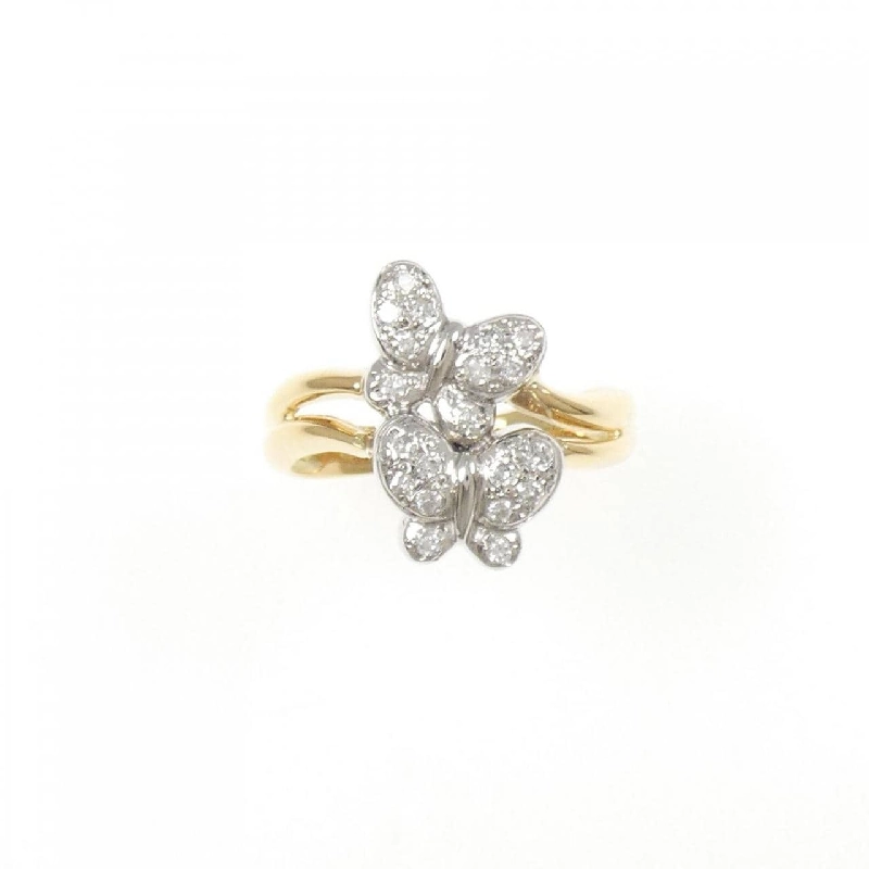 Nhẫn kim cương bướm PT900/K18YG 0.15CT - Hàng hiệu Authentic 854116