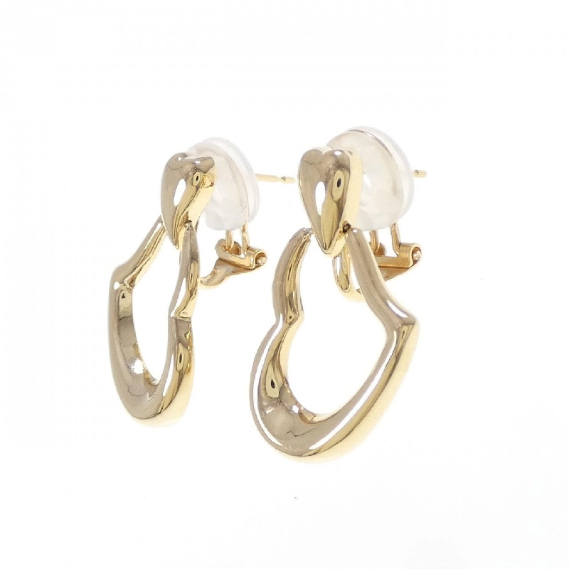 K18YG Bông tai hình trái tim - Hàng hiệu Chính hãng 865810