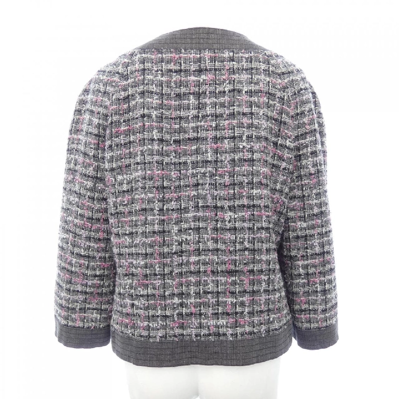 【Mã giảm giá】Áo khoác không cổ CHANEL 640920