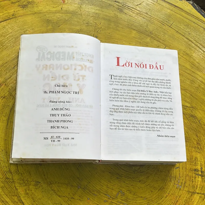 TỪ ĐIỂN Y HỌC ANH- VIỆT- BÁC SĨ PHẠM NGỌC TRÍ 609748