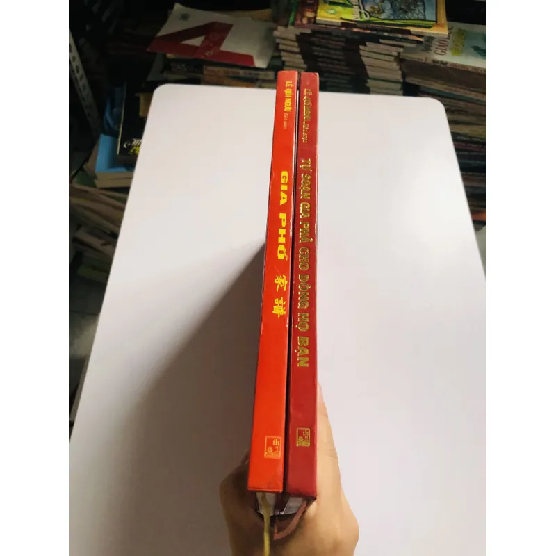 📖 📚 BỘ 2 CUỐN GIA PHẢ – LÊ QUÍ NGƯU 📚 600122
