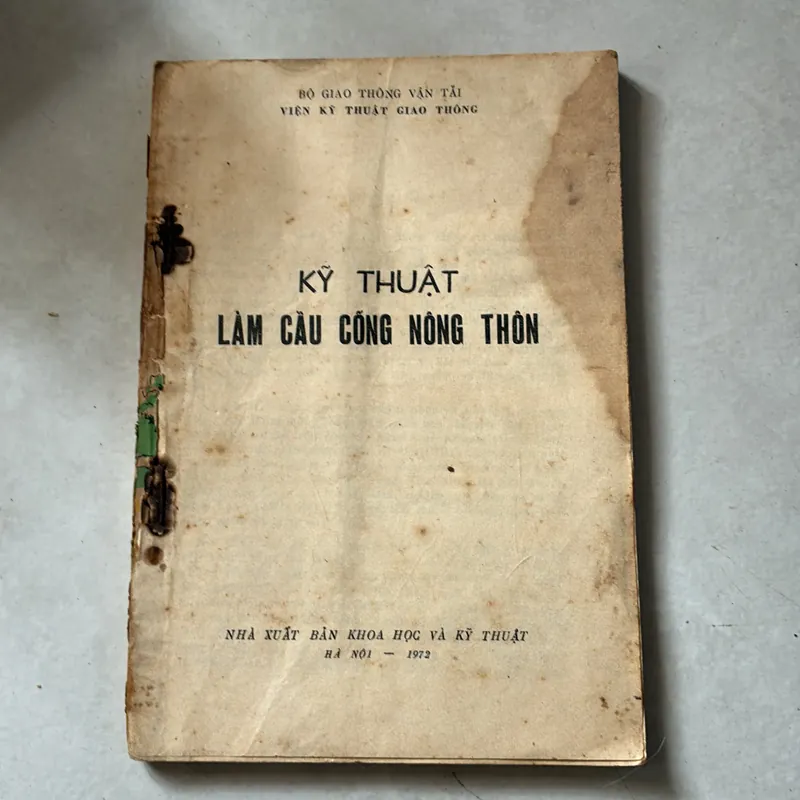 Kĩ thuật làm cầu cống nông thôn - 1972s 739241