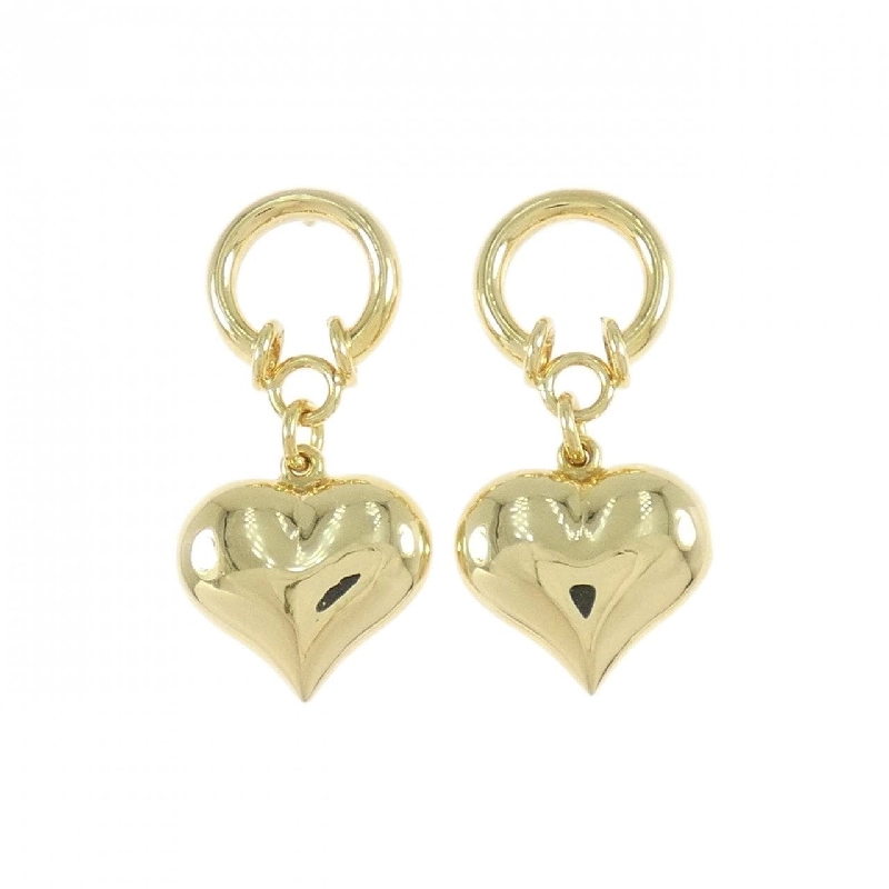 Bông tai hình trái tim 750YG - Hàng hiệu Authentic 870924