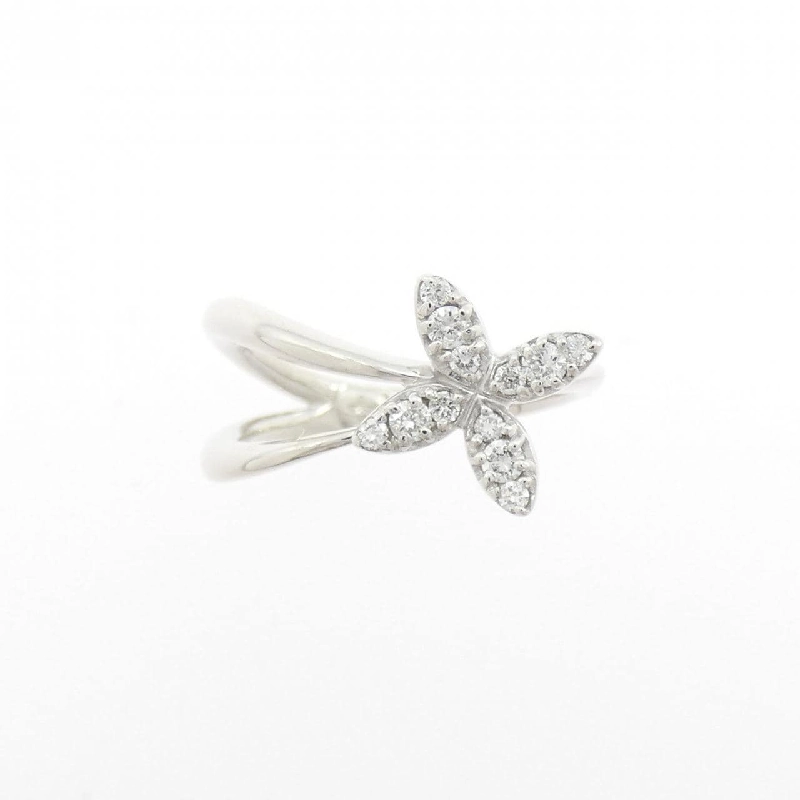 Nhẫn hồng ngọc kim cương K18WG 0.16CT - Hàng hiệu Authentic 848200