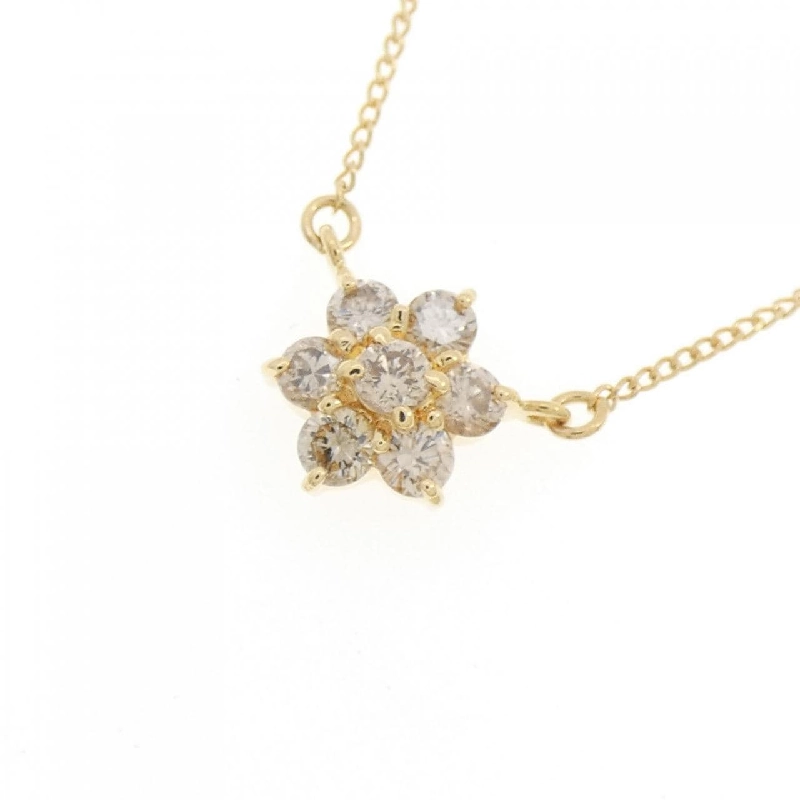 Dây chuyền kim cương hoa K18YG 0.51CT - Hàng hiệu Chính hãng 865701