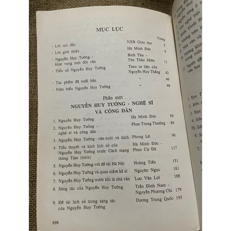 Nguyễn Huy Tưởng : Tác gia và tác phẩm; sách khổ lớn ; 2007 451963