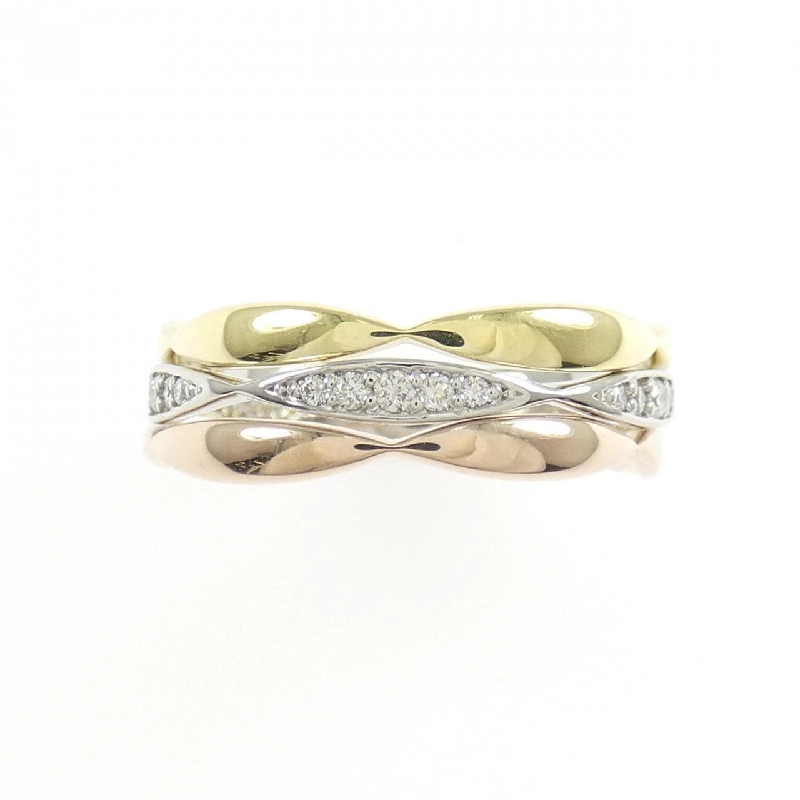 Nhẫn kim cương K18/K18PG/PT900 0.11CT 669095