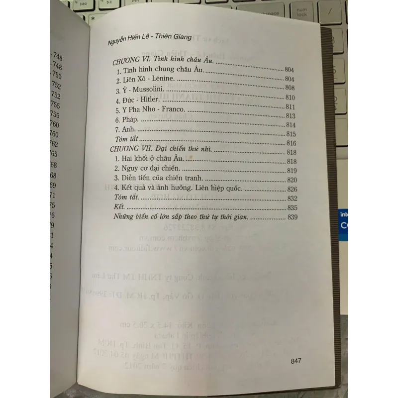 LỊCH SỬ THẾ GIỚI - NGUYỄN HIẾN LÊ & THIÊN GIANG 731001