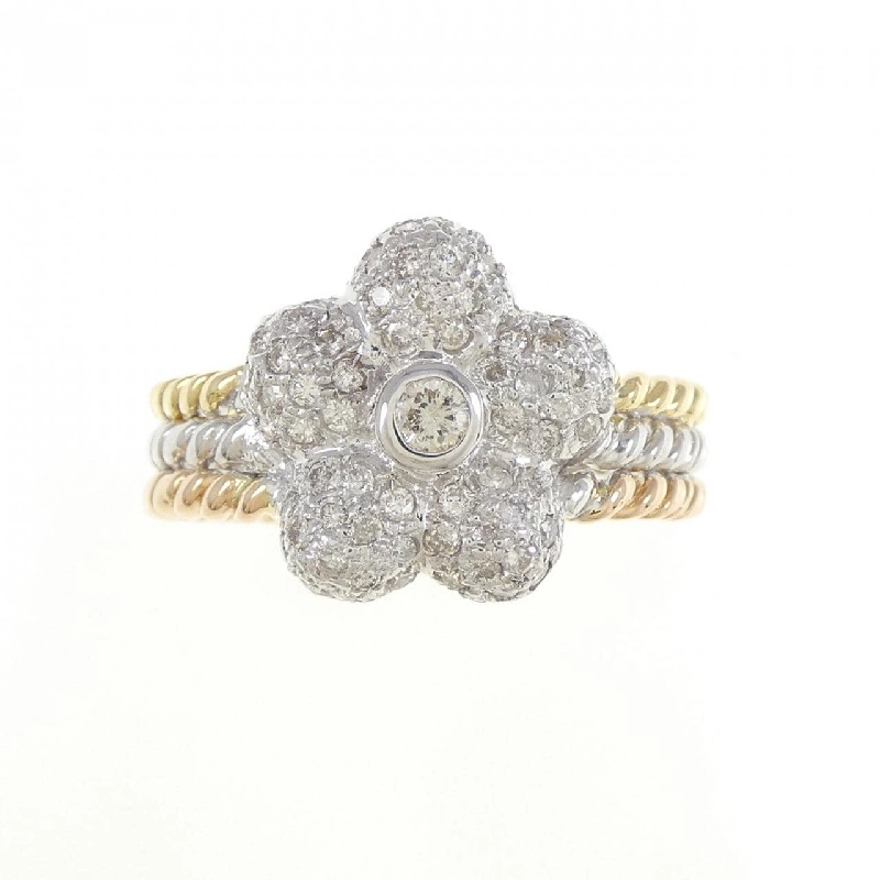 Nhẫn kim cương ba màu K18 0.56CT 667228