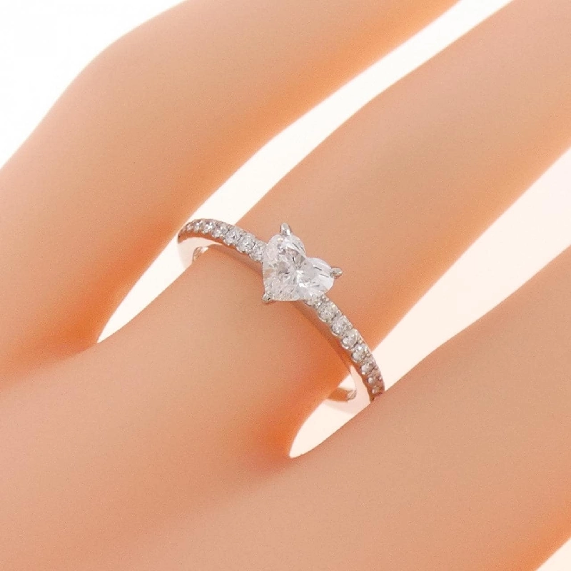 Nhẫn kim cương PT900 0.373CT D VS2 hình trái tim - Hàng hiệu Authentic 872805