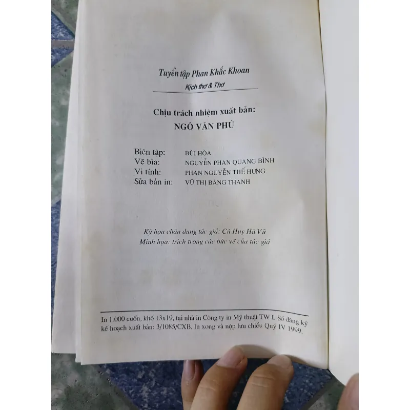 Tuyển tập Phan Khắc Khoan kịch thơ và thơ 782660